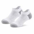Chaussettes de sport 39-42 en textile blanc/gris respirantes à tige basse