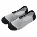 Chaussettes invisibles 43-46 en maille gris et noir respirantes